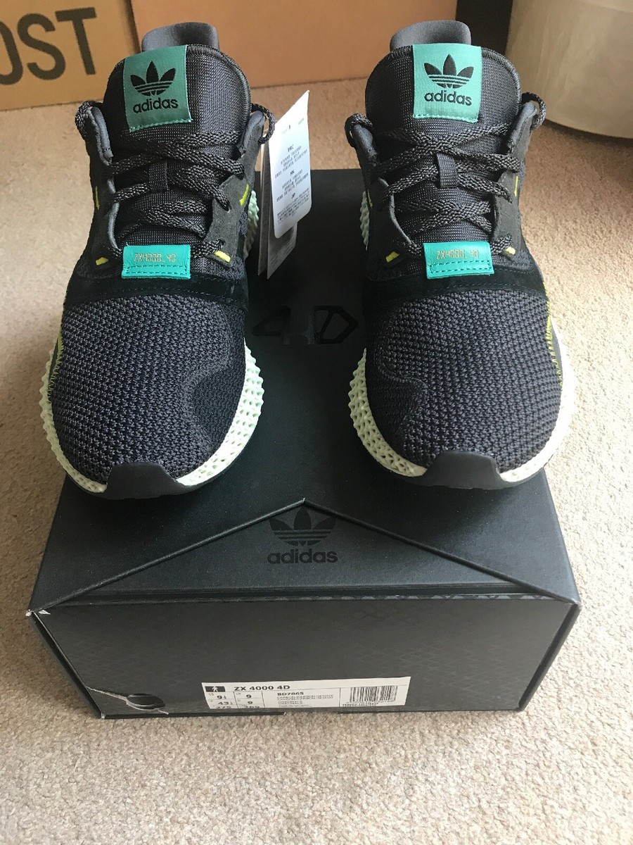Adidas ZX4000 4D Carbon Black UK UK