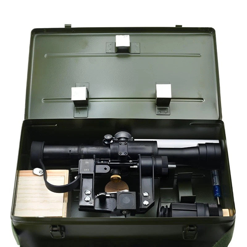 Mira telescópica rusa SVD de 4x26 mm con retícula de telémetro iluminada roja con caja de metal Foto 3 de 4