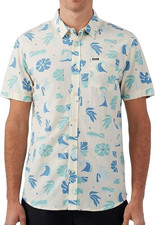 O'NEILL OASIS ECO Men's Woven S/S Shirt - CRM2 - Small - NWT