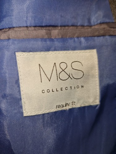 Blazer chaqueta de traje gris oscuro para hombre - Imagen 6 de 10