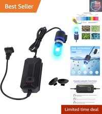 UV-C Aquarium Clean Light with Timer, Mini 3W 5W 7W 9W 11W Submersible Algae ...