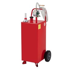 Fuel Caddy 30 Gallon Gas Caddy w/ Manual Transfer Pump Diesel Gasoline Container