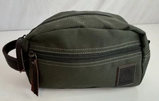Timberland Men's Canvas Travel Kit Nylon Olive Green Small Bag New Tags $48.00