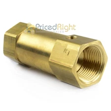 1" x 1" Female NPT In Line Air Compressor Check Valve Inline Brass Compressed