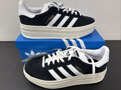 Adidas Women's Gazelle Bold HQ6912 Black/White Size 6.5