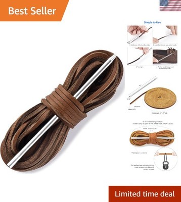 Durable Leather Shoe Lacing Kit for All Ages - Perfect for Crafting and Repair