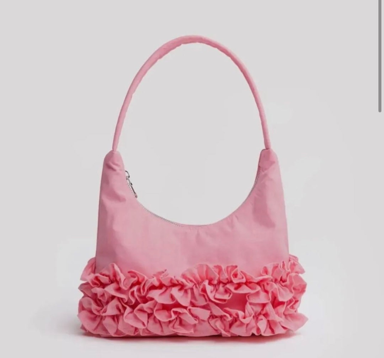 NWT Authentic BAGGU X Molly Goddard Mini Ruffle Shoulder Bag Pink SOLD OUT image 6