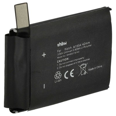 Akku für Apple Watch A1554 42mm 1.Generation MJ3V2LL/A MJ3N2LL/A 240mAh 3,7V
