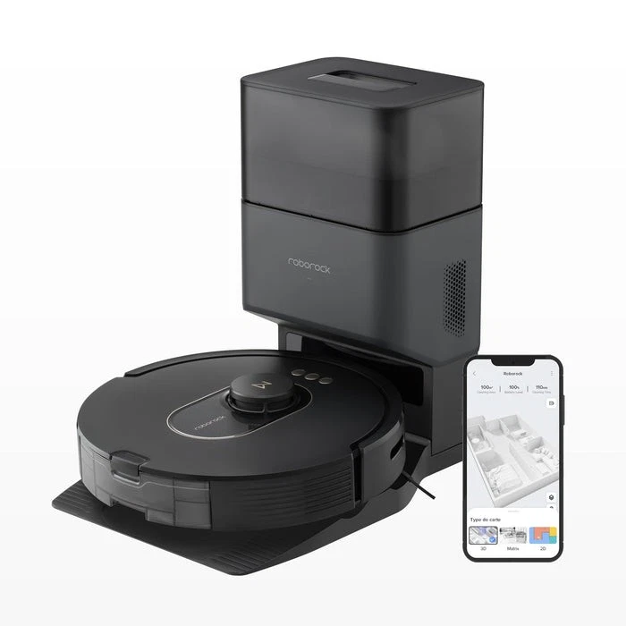 ROBOROCK Q5 DUOROLLER+ ROBOT VACUUM CLEANER WITH AUTO-EMPTY DOCK - BLACK