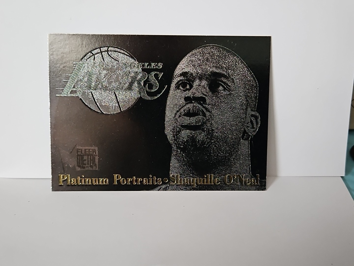 Shaquille O'Neal 1996-97 Fleer Metal Platinum Portraits Card#8!Lakers C GOAT HOF