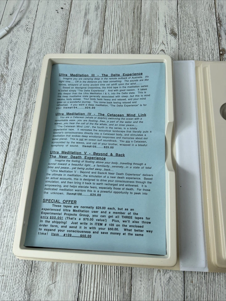 Ultra Meditation Zygon Two Powerful Meditation Cassette Neuro Entrainment Matrix Foto 2 de 4