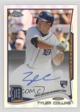 2014 Topps Chrome Image Variation Refractor Rookie /499 Tyler Collins Auto k5i