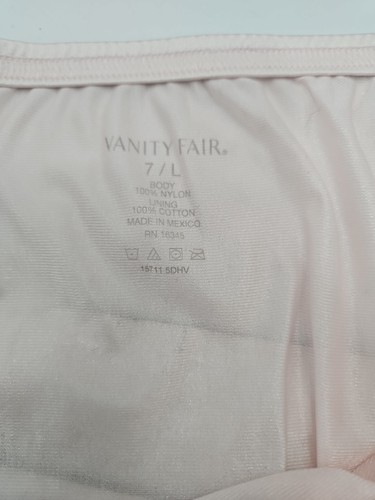Vanity Fair Perfectly Yours #15711 Nylon Granny Panties Light Pink Sz 7 L - Picture 3 of 4