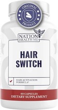Hair Switch,Supplements for Hair and Scalp - Biotin, Zinc, Selenium, Pack of 1