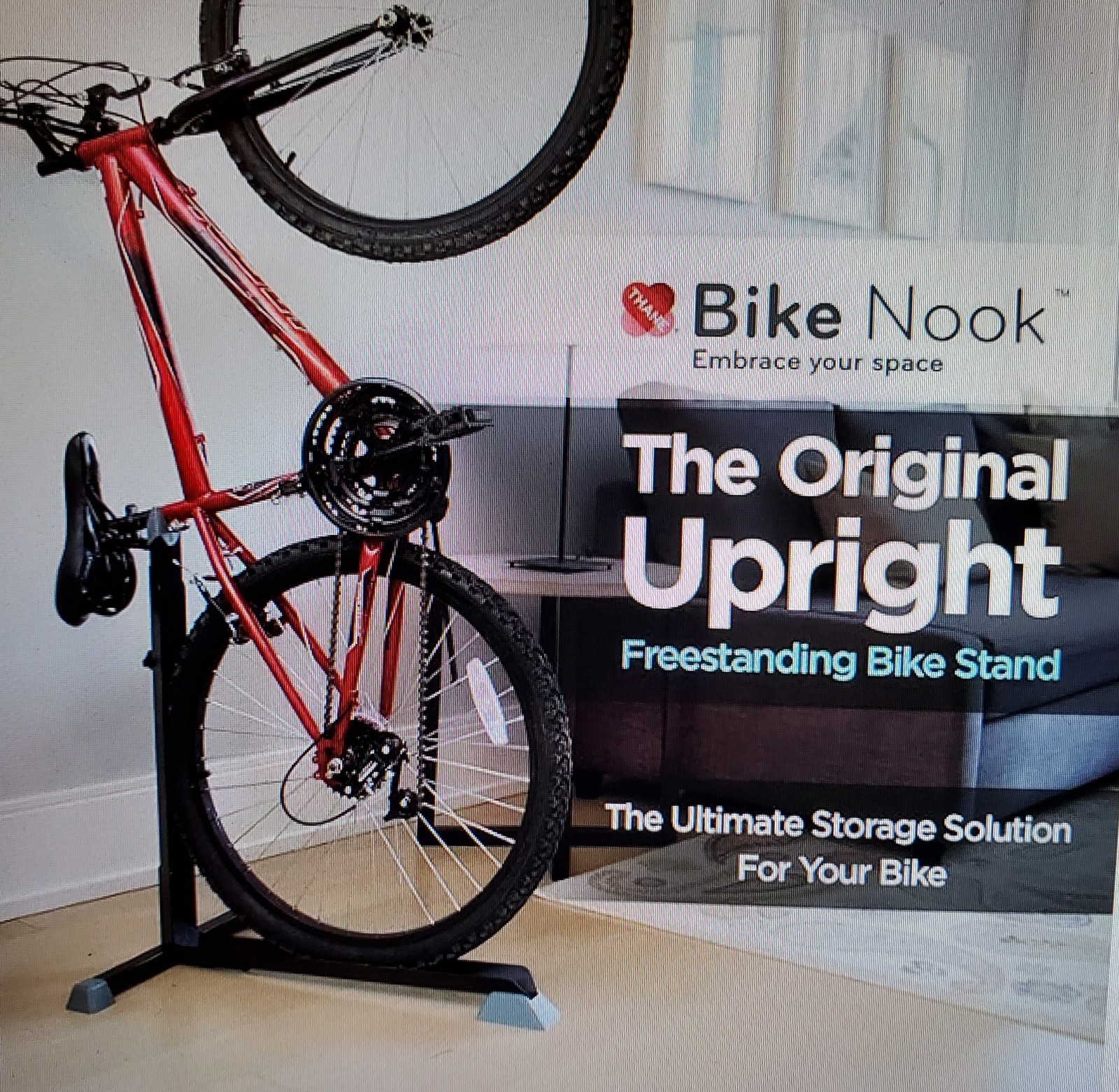 Bike Nook Upright Design Bicycle Stand For Storage Cyclist Space Saving Used