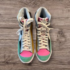 Youth Nike Blazer Mid 77 SE Sneakers "Black/White/Bronzine/Playful Pink  sz 5.5Y