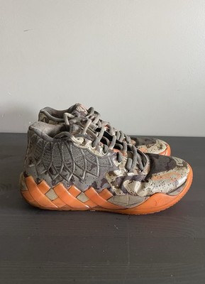 Melo Puma MB.01 Digital Camo Khaki Ultra Orange - Men's Size 9.5