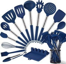 446 F Heat Resistant Silicone Kitchen Utensils BPA Free Cooking Utensil Set