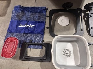 SeaSucker Outdoor Kitchen- Full (Trash, Cutting Board, Sink, Paper Towel Holder)