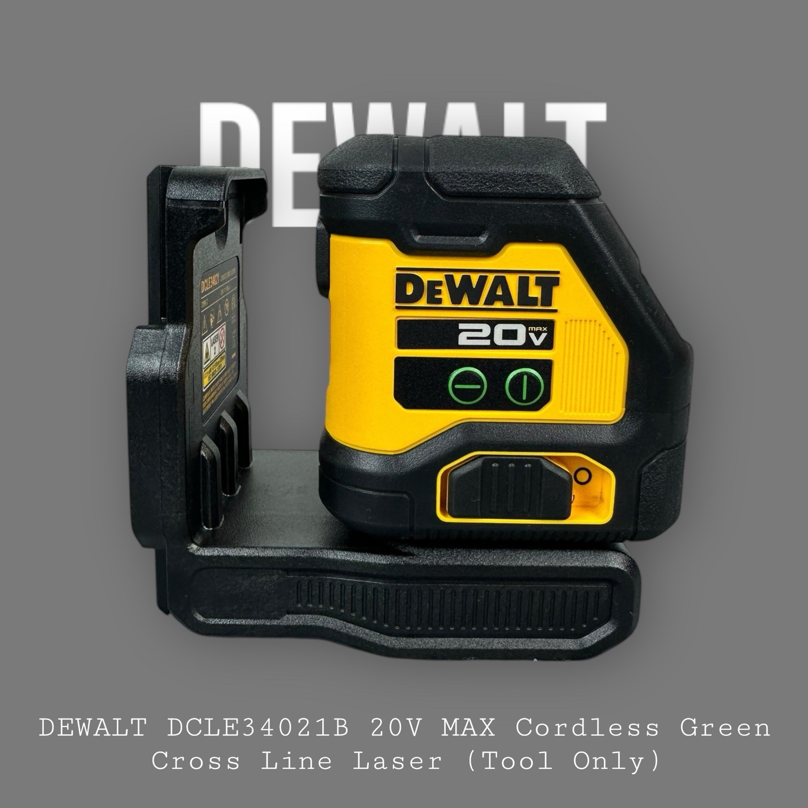 DEWALT DCLE34021B 20V MAX Cordless Green Cross Line Laser (Tool Only)