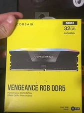 CORSAIR VENGEANCE RGB 32GB (2 x 16GB) PC5-48000 (DDR5-6000) DIMM Memory - Black