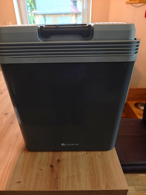 Juskys Cool box NORDPOL 24 l Kühlbox thermoelektrisch 12V/220-240V 52W grau