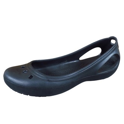 Crocs Kadee Women Flat Size 8 Casual Comfort Everyday Wear Black Synthetic