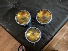 3 Vintage 12 Volt Fog Light Classic Car Truck Hot Rat Rod 4