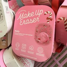MakeUp Eraser Reusable Microfiber Pink Makeup Removal Cloth Candy Cane Edition