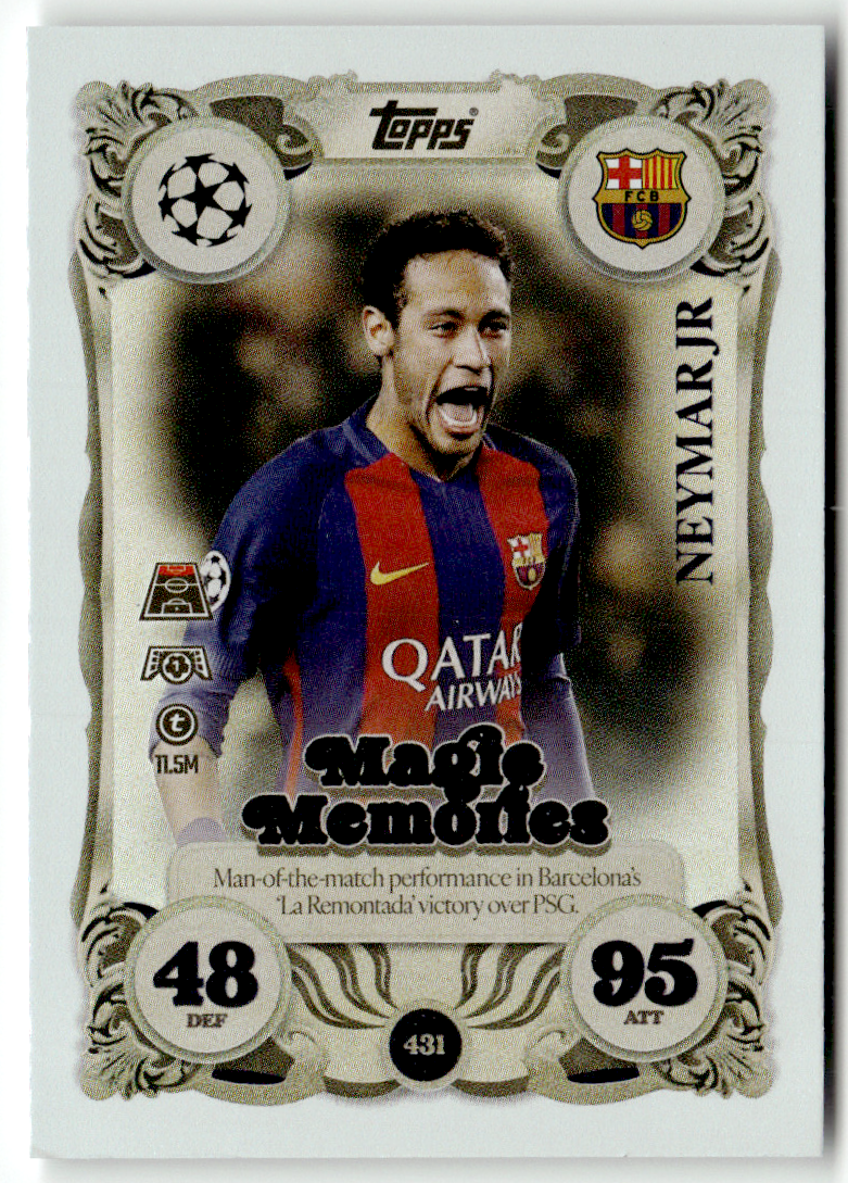 Topps Match Attax Champions League 2025-26 No. 431 Neymar Jr