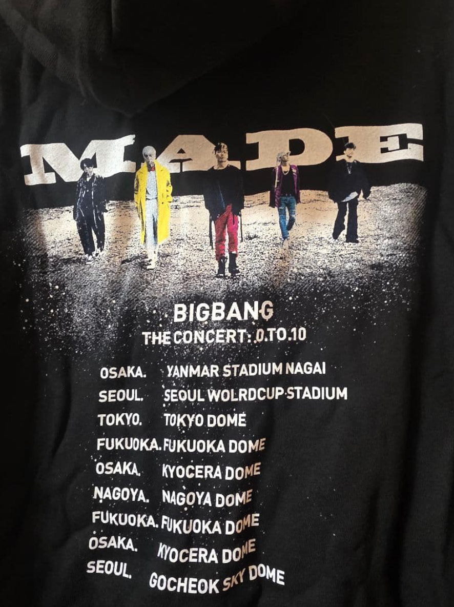 Bigbang MADE Seoul Concert Exclusive Hoodie Black M Size Official