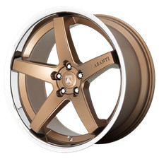 22x9 Asanti Black ABL31 REGAL Satin Bronze With Chrome Lip Wheel 5x115 (15mm)