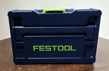 NEW Festool Blue Business Card Case Plastic Micro Systainer Blue & Green Logo