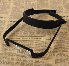 Jewelry Loupes Head Mounted Magnifying Glass Reading Magnifier Glasses Black