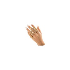 Boho Hand Chain Bracelet for Women Gold Finger Bracelet Dainty Beach Jewelry Gif