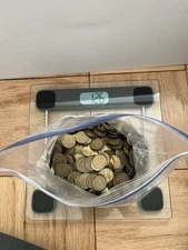 1,000 Chuck E Cheese Tokens (12.5 lbs) | Mixed Vintage Bulk Tokens | Uncleaned