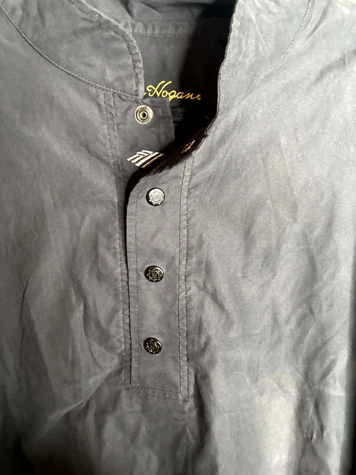 Ben Hogan Windbreaker Jacket Mens Large Black Ribbed Hem Short Sleeve 1/4 Snap image 8