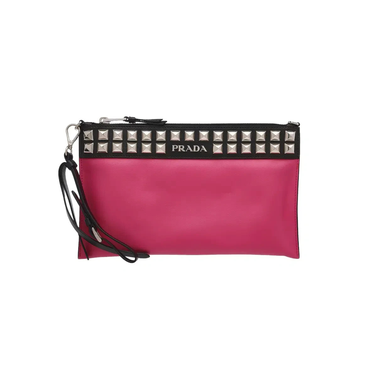 Prada City Calf 1BF076 Studded Clutch