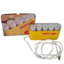 Vintage Clairol Set to Go Hot Rollers Travel Hair Curlers K5-S NO CLIPS 1975