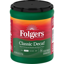 Decaf Coffee, Ground Coffee, Classic Medium Roast, 9.6 Ounce Canister