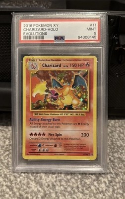 Charizard PSA 9 Pokemon Karte. XY Evolutions 11/108 Neuwertig 2016.