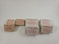 Lot Of 7 Sets Toledo Pipe Threading Dies 1/4"(2),3/8"(1),3/4"(2)'1 1/2"(2), NPT 