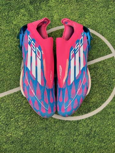 Scarpe da calcio Adidas Adizero F50+ FG 'Re-emergence Pack' taglia UK 8,5 rosa/blu - Foto 4 di 5