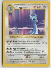 Dragonair 18/102 Rare Base Set Shadowless Pokemon Unlimited Moderately Played on eBay