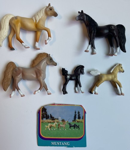 1997 Vintage Grand Champions Micro Mini Horse Collection. Mustangs.