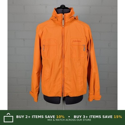 Schöffel Venturi Chiva orange Regenmantel Jacke mit Kapuze Damen UK 14 Bergsteigen