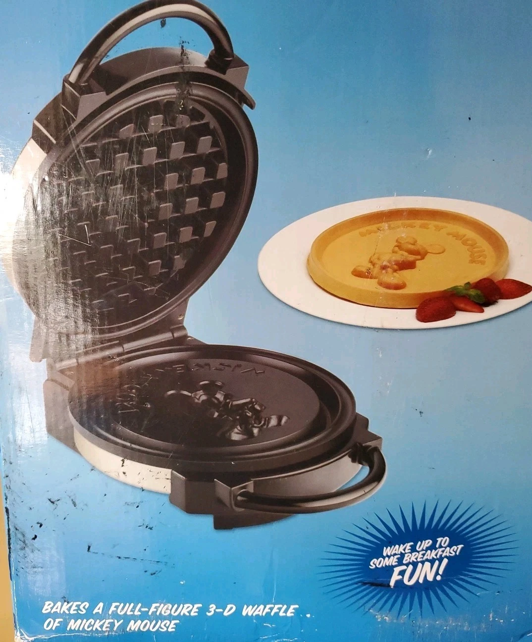 VTG Mickey Mouse Special Edition Waffler by Villaware 3D Waffle Maker