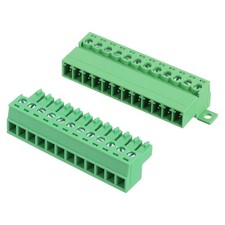 12 Pin Screw Terminal Block Connector, 3.81mm PCB Mount Screw Terminal