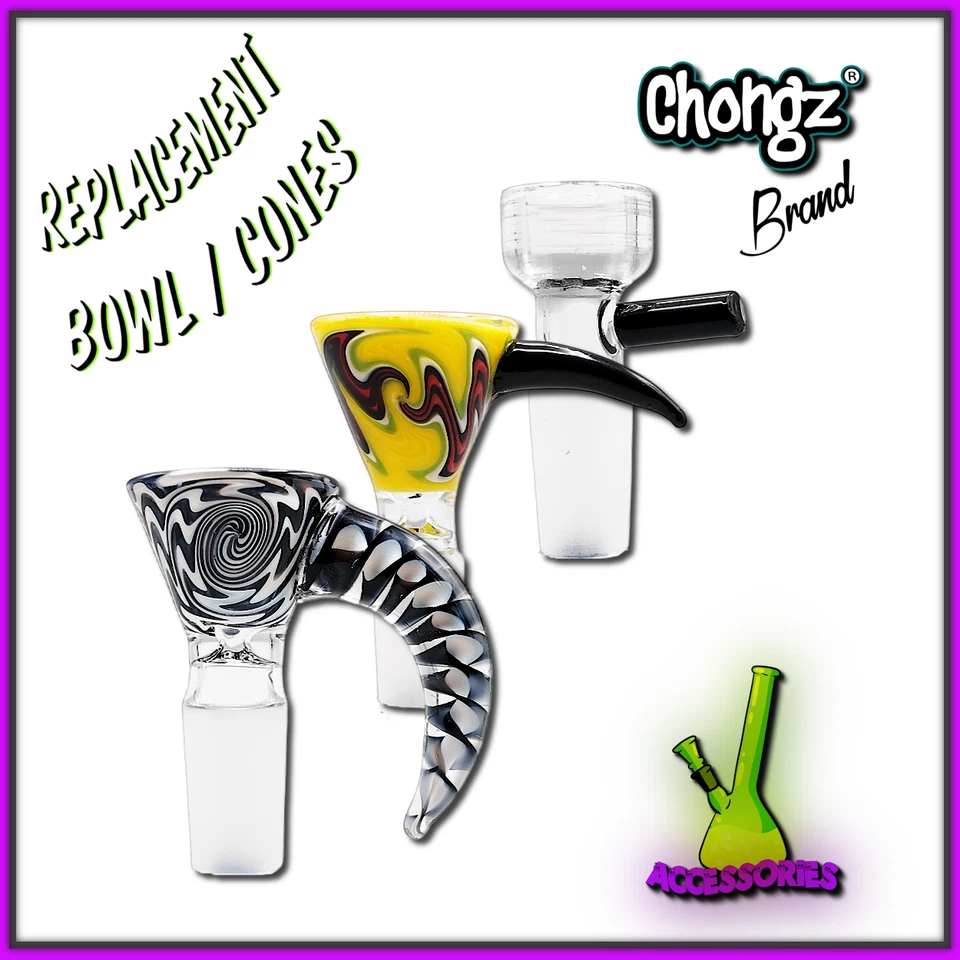CHONGZ Glass Bong Cone Bowl Replacement – Waterpipe Upgrade Piece