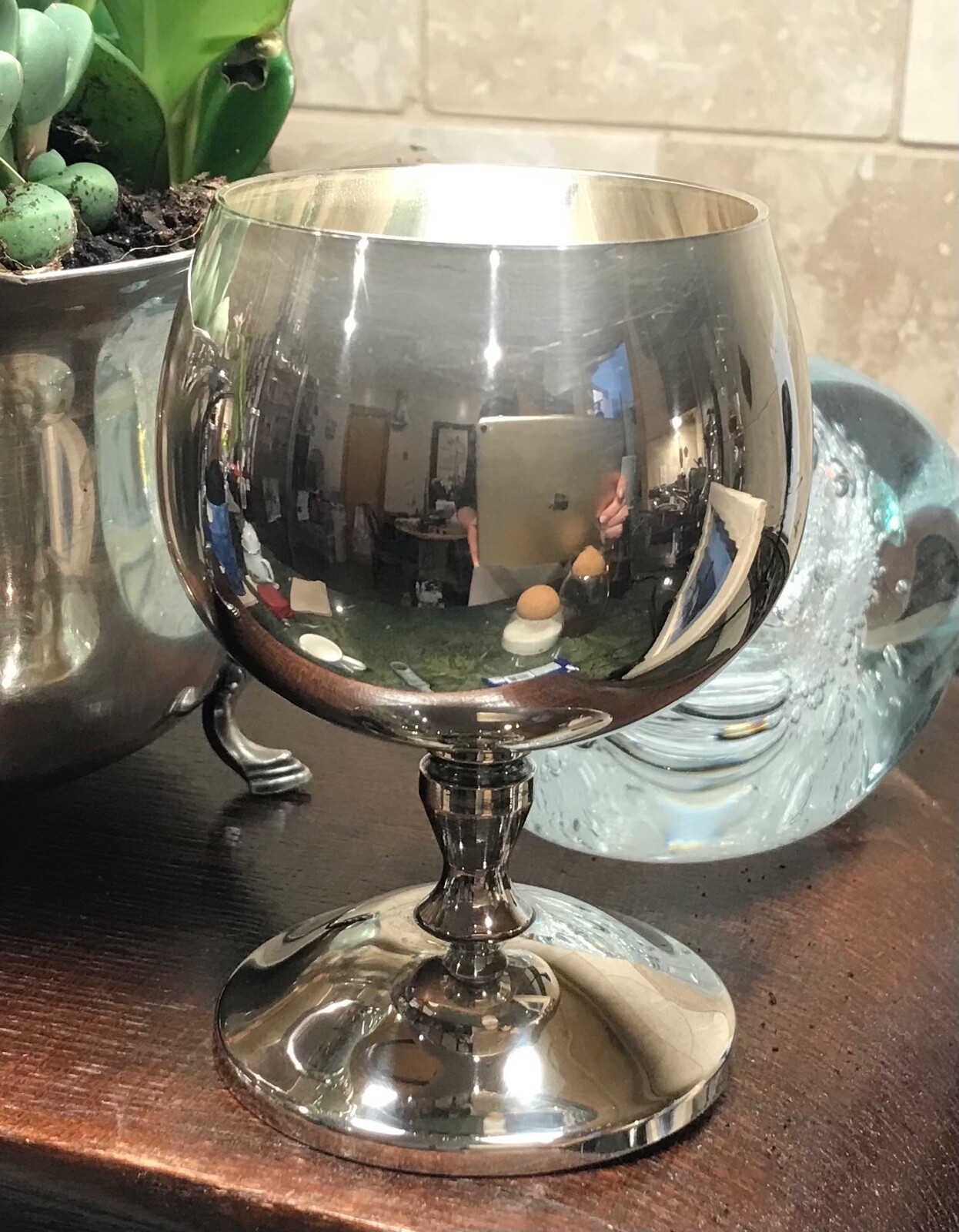 Polished Roma S L Silver-plated Goblet 4 in Made In Spain